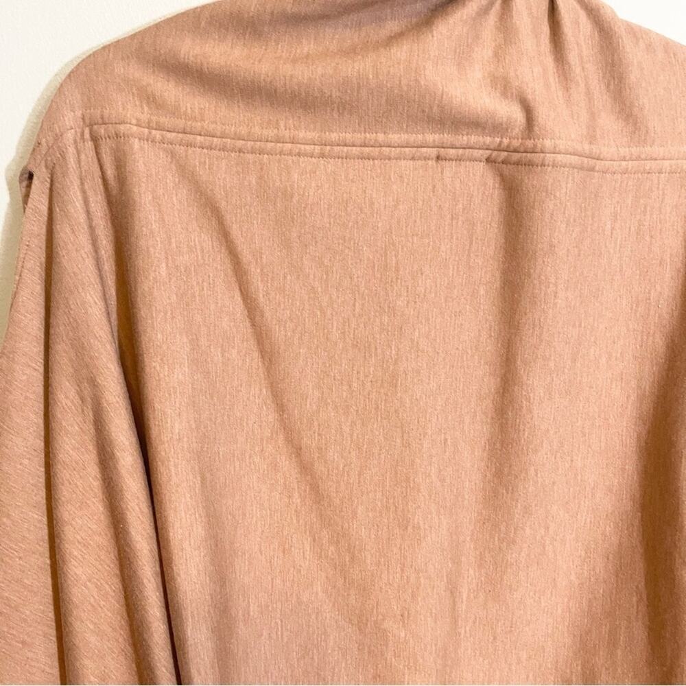 Chico's Womens Stretch Contrast Edging Ann Marie Ruana Wrap Brown One Size‎ - Picture 7 of 13